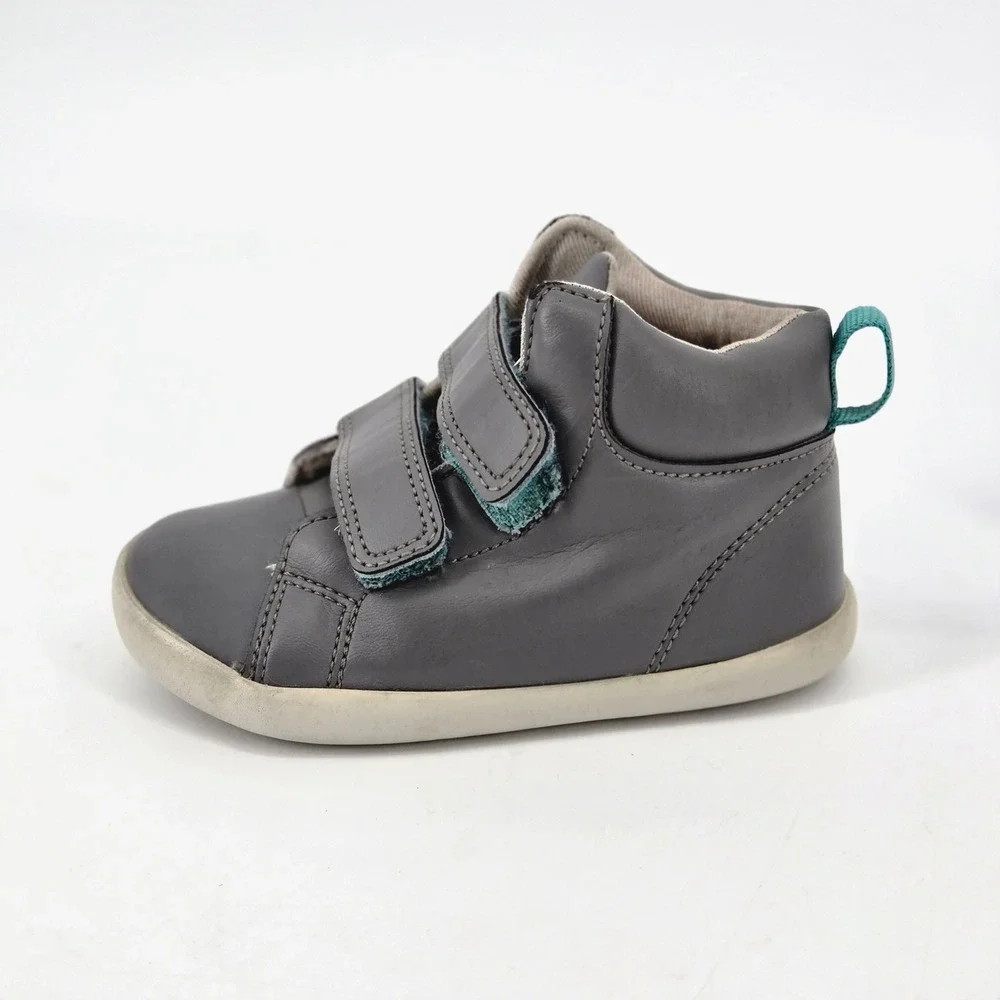 Ten Little Everyday High Top Charcoal Grey Kids Sneakers Shoes Size 8 Toddler